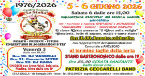 1976/2026 il Centro Sociale “La Stalla” festeggia i 50 anni!!!
